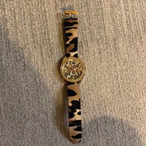Leopard print Guess watch